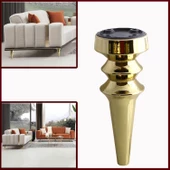 (4 Adet) Mobilya Yükseltici Kanepe Koltuk Tv Ünitesi Baza Ayağı Zigon Orta Sehpası Ayak Ayakları 20 cm Altın thumbnail 7