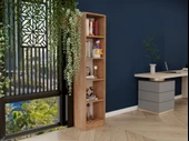 5 Bölmeli Kitaplık Marbella Kiraz - Beyaz - 4