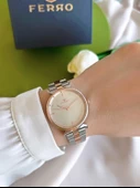 Ferro Çelik Kordon İyon Kaplama Kasa 3 Atm Suya Dayanıklı Kadın Kol Saati+Bileklik BFL40115-XE thumbnail 2