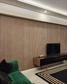 Renkli Duvarlar 16 M² 1.Sınıf Kalite Silinebilir Lambri Panel Ahşap Duvar Çıtası Desenli Premium Duvar Kağıdı 3406 - 4