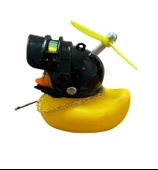 Kasklı Ördek Araç Göğüs Torpido Motorsiklet Bisiklet Süsü Kasklı Pubq - 3