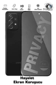 SAMSUNG A72 UYUMLU TAM KAPATAN HAYALET EKRAN KORUYUCU PRİVACY TAMPERLİ KIRILMAZ CAM - 1