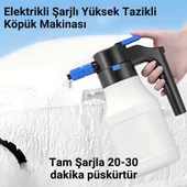 Polham Şarjlı Otomatik 1.5 Litre Yüksek Basınçlı Araç Yıkama Köpük Püskürtücü El Pompası, Otomobil Temizleme Pompası - 2
