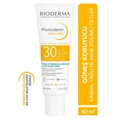 Bioderma Photoderm AKN Mat Yağlı Ciltler için Güneş Kremi SPF30 40ml - 2