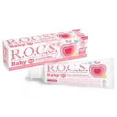 Rocs 0-3 Yaş Elma Püresi Tadında Florürsüz Diş Macunu 35ml - 1