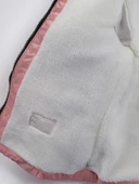 2-9 Yaş Uzun Fermuar Cepli Kapitone Kumaş Kapüşonlu Kışlık İçi Peluş Kız Bebek Çocuk Mont Şişme - 4