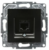 GÜNSAN EQONA SİYAH TEKLİ DATA CAT6 PRİZ DÜĞME MEKANİZMA - 1