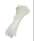 PEMSAN Klips Kablo Bağı 2.5x200 BEYAZ (100lü Paket) Kablo Cırdı - 1