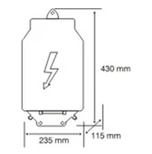 ÇETSAN NH00 Üç Fazlı Trifaze Polyester Kofre Kutusu Buşonlu (3x160A) - 3