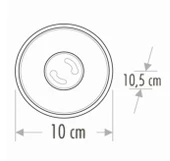 CATA Foça Beyaz-Rose Yuvarlak Sıva Üstü Armatür GU-10 Duylu (Ampulsüz) - 3