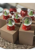 -Yılbaşı ve Çam Ağacı Temalı Mini Sulu Kar Küresi - 3