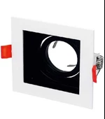 CATA Pars Beyaz-Siyah Kare Sıva Altı Spot GU-10 Duylu (Ampulsüz) thumbnail 1