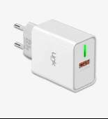 LİNKTECH USB - Type-C Kablolu Şarj Aleti Set Beyaz C248 22.5W PD/QC - 2