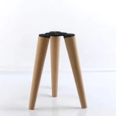 Ahşap Sehpa 3'lü Ayak Takımı 50 cm Zigon Puf Tabure Ayağı Masa Ayakları 50 cm Bağlantı Aparatı Dahil - 3
