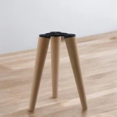 Ahşap Sehpa 3'lü Ayak Takımı 50 cm Zigon Puf Tabure Ayağı Masa Ayakları 50 cm Bağlantı Aparatı Dahil - 10