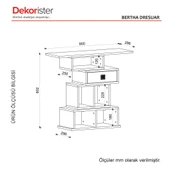 Dekorister Bertha Dresuar Antrasit-Mermer - 4