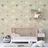 Civciv Desenli Çocuk Odası Duvar Kağıdı Baskı thumbnail 3