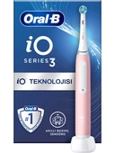 Oral-B iO3 Pembe Elektrikli Diş Fırçası, 1 Diş Fırçası Başlığı, Braun Tasarımı - 1
