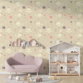 Civciv Desenli Çocuk Odası Duvar Kağıdı Baskı thumbnail 1