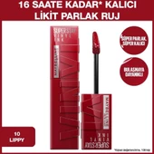 Maybelline New York Super Stay Vinyl Ink Likit Parlak Ruj 10 Lippy - 2