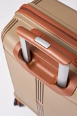 Elatae Premium Polipropilen Kırılmaz 2'li Valiz Seti Orta Boy - Kabin Boy Vizon-Camel V303 thumbnail 8