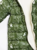 Hayvan Desenli Çıkarılabilir Patik Eldiven Kapüşonlu Kışlık Erkek Bebek Astronot Tulum Kozmonot Mont - 6