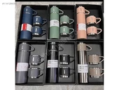 Termos  3 bardakli çelik termos 500ml 12 saat sicak soguk korumali ... - 1