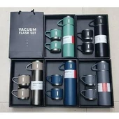 Termos  3 bardakli çelik termos 500ml 12 saat sicak soguk korumali ... - 4