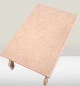 Hobi ERC MODEL Ayaklı Kutu 90403 Şık Zarif Ahşap HAM MDF El Yapım - 3