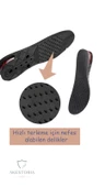 Çift 7,5 Cm Hava pedli Boy yükseltme Tabanlık Gizli Tabanlık Yükselten Siyah FC-035 - 3
