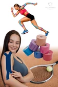 Kinezyo Sporcu Bandı Ağrı Bandı Koyu Mavi 5 M X 5 Cm KT-005 - 1