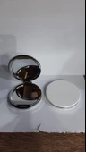 Beyaz Renk Büyüteçli Cep Aynası - 1