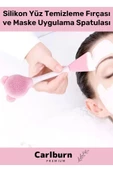 Özel Üretim Çok Amaçlı Makyaj Esnek Yumuşak Silikon Yüz Temizleme Fırçası Maske Uygulama Spatulası - 1