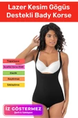Özel Üretim İz Göstermeyen Kaymaz Şekillendirici Toparlayıcı Lazer Kesim Gögüs Destekli Bady Korse - 1