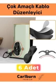 Özel Üretim Bilgisayar Notebook Şarj Kablosu Mutfak Çok Amaçlı Kablo Sarma Düzenleyici 6 Adet - 1