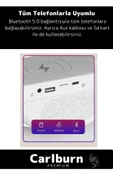 Kablosuz Şarj Led Işıklı Bluetooth Hoparlör Radyolu Müzik Çalar Saatli Telefon Standı 3in1 Speaker - 3