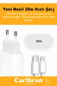 İphone Tüm Serilere Uyumlu 20w Hızlı Şarj Seti Adaptör Type C Kablolu X 11 12 13 14 15 16 Plus Pro - 2