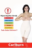 2 Beden İncelten Askılı Toparlayıcı Sıkılaştırıcı Vücut Şekillendiren Kadın Fermuarlı Tam Boy Korse - 7