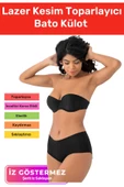 Özel Tasarım İz Göstermeyen Kaymaz Vücut Şekillendirici Kadın Lazer Kesim Toparlayıcı Bato Külot thumbnail 1