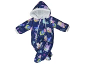 YENİ Kuş & Fare Baskılı Kapüşonlu Fermuarlı Kışlık Patikli Kız Erkek Bebek Astronot Tulum Kozmonot - 1