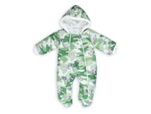 Kelebek Çiçek Desenli Patiksiz Kapüşonlu Fermuarlı Kışlık Kız Erkek Bebek Astronot Tulum Kozmonot - 4