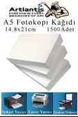 Fotokopi Kağıdı A5 80 gr 500 lü 3 Paket  Fotokopi Kağıdı Lazer İnkjet ve Fotokopi Makineleri İçin Uyumlu - 1