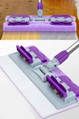 Mioclean ( 1 Adet Yedek Bez Hediyeli )Yer Mopu Fayans Duvar Yüzey Temizlik Mikrofiber Mandallı Mop - 5