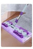 Mioclean ( 1 Adet Yedek Bez Hediyeli )Yer Mopu Fayans Duvar Yüzey Temizlik Mikrofiber Mandallı Mop - 3