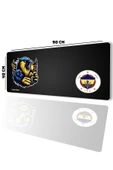 SonicTouch UltraGrand Şanlı Taraftar Dikişsiz Xxl Gamer Oyuncu Sarı Lacivert Klavye Mouse Pad 40x90Cm - 1
