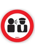 HT MARIN   Sticker Çıkartma Hediyelik Uyarı Etiketleri 135 Mm Kaptanı Rahatsız Etme - 1