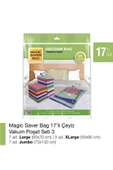 Magic Saver Bag 17li  Vakumlu Poşet Set 3 - 1