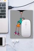 SonicTouch Fido Dido Temalı Gri Kaydırmaz Gaming Oyuncu Dikişsiz Mouse Pad/Ped 17x21cm - 3