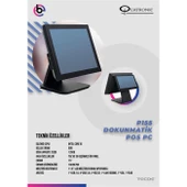 Quatronıc P155-D I5 3.Nesıl 8Gb Ram 128Gb Ssd 15" Dokunmatık Pos Pc çift ekran - 1