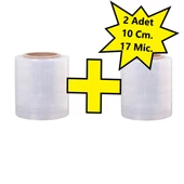Palet Dilimli Streç 10 CM 17 Mic.  400Gr / 300mt. Şeffaf 2 Adet - 1